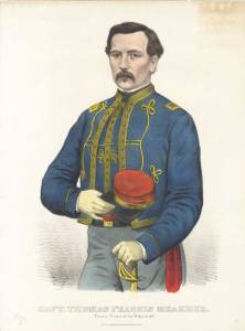 1861-currier-ives-engraving-1entitled-capt-thomas-francis-meagher-zouave-corps-of-the-sixty-ninth-brightly-tinted-meagher-appears-in-his-zouave-uniform-of-the-69th-new-york-vols